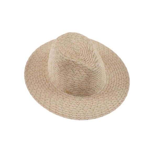 Eugenia Kim Courtney Packable Rancher Hat Natural Gold One Size